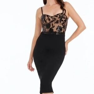 lita tie cocktail dress dress the population Dress the Population | Dresses | Dress The Population Lita Tie Cocktail  Dress